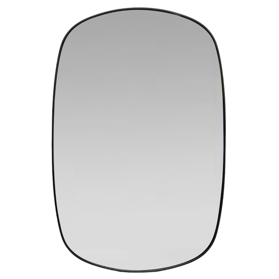 Monroe Black Organic Wall Mirror 50cm x 76cm