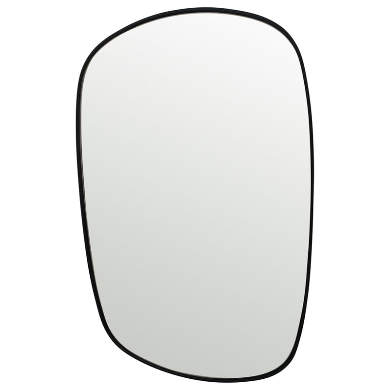 Monroe Black Organic Wall Mirror 50cm x 76cm