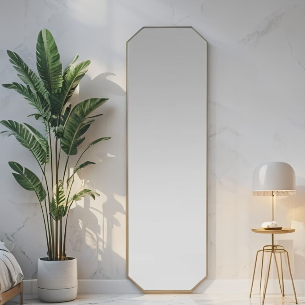 Aurora Full-length Gold Cheval Mirror with Stand 50cm x 165cm