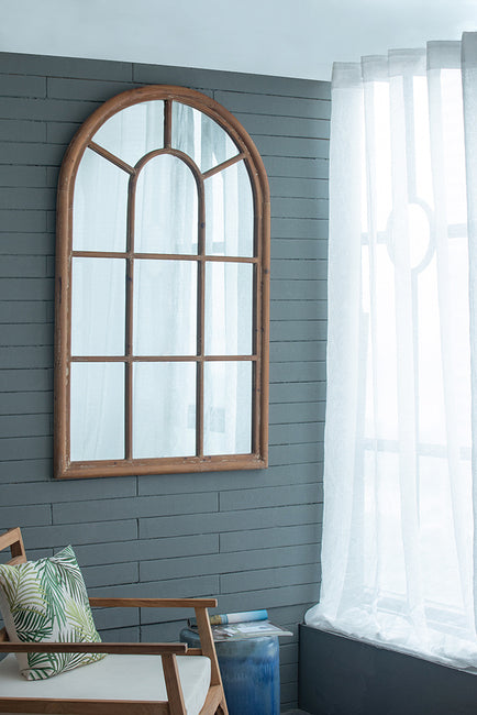 Coolum Arch Wall Mirror Brown 86cm x 138cm