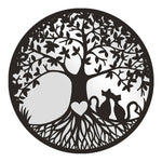 Arboré Tree of Life & Cats Mirror Wall Art 50cm