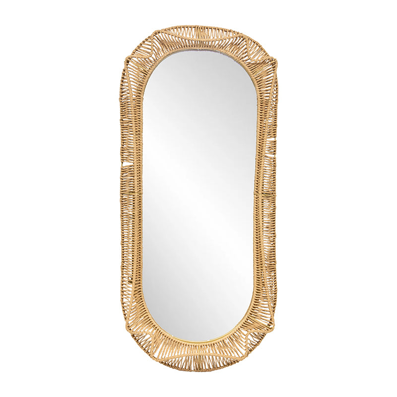 Miles Hamptons Oval Weave Mirror 50cm x 100cm