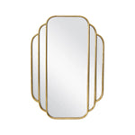 Aura Fan Mirror Gold 63.5cm x 90cm
