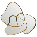 Elysia Asymmetric Wall Mirror Gold 72cm x 75cm