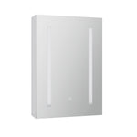 Cefito Single Door LED Bathroom Cabinet White 50cm x 72cm