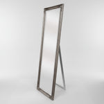 Elegant Collections French Provincial Mirror Freestanding Antique Silver