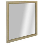 Grevillea Pine Wood Brushed Smoke Dresser Mirror 100cm x 100cm