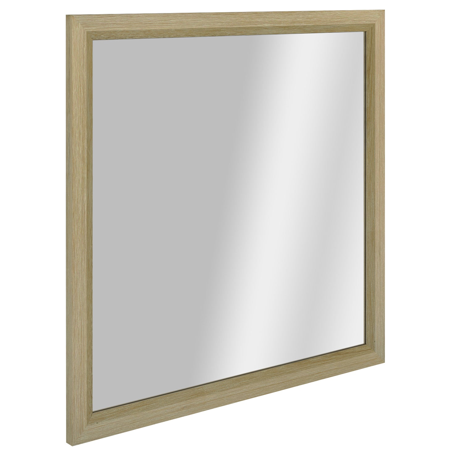 Grevillea Pine Wood Brushed Smoke Dresser Mirror 100cm x 100cm