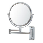 Dolphy Round Shaving Mirror 1X & 3X Magnification Silver Chrome