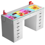 Vanitii Eva Vanity Desk Pro with RGB Lighting - White