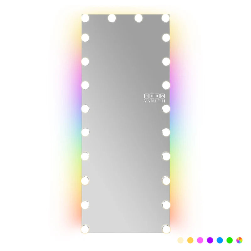 Vanitii Hollywood Full Length Vanity Mirror with Bluetooth 65cm x 160cm