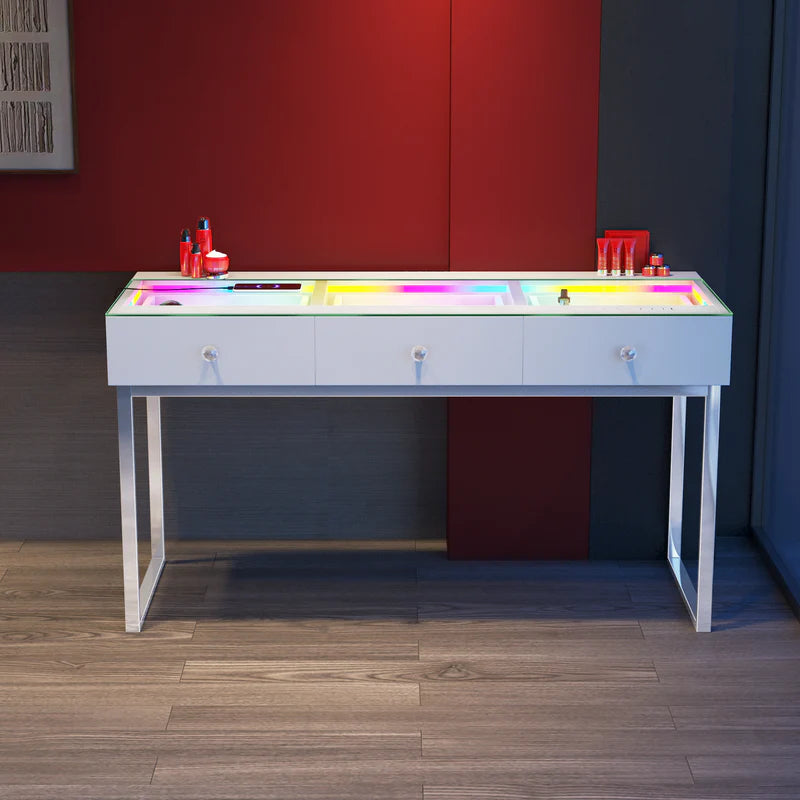 Vanitii Billie Vanity Desk Pro with RGB Lighting