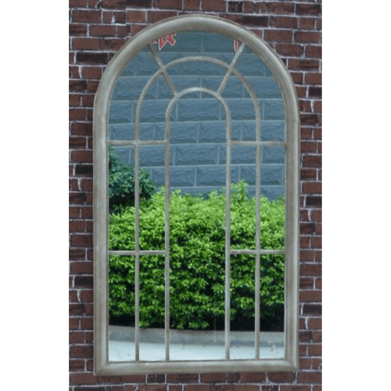 CHL Enterprises Large Garden Arched Window Mirror Sand 75x131cm V231-MID-61