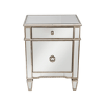 Dasch Design Kennedy Mirrored Bedside Cabinet Antique 41121