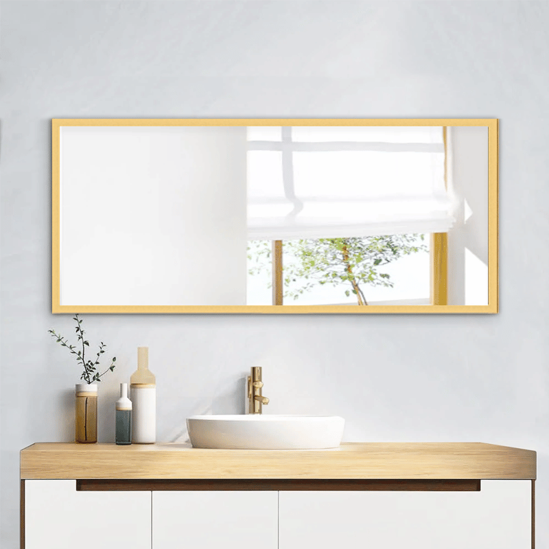 Mirror Space Aria Thin Gold Mirror 60x90cm / 65x150cm / 90x180cm 65cm x 150cm 153G-65150