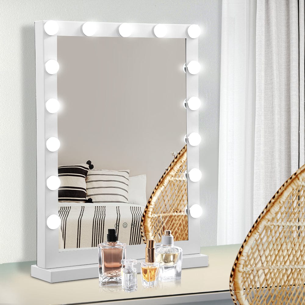 Embellir Hollywood  Makeup Mirror with 15 Bulbs |  MM-FRAME-4361-WH