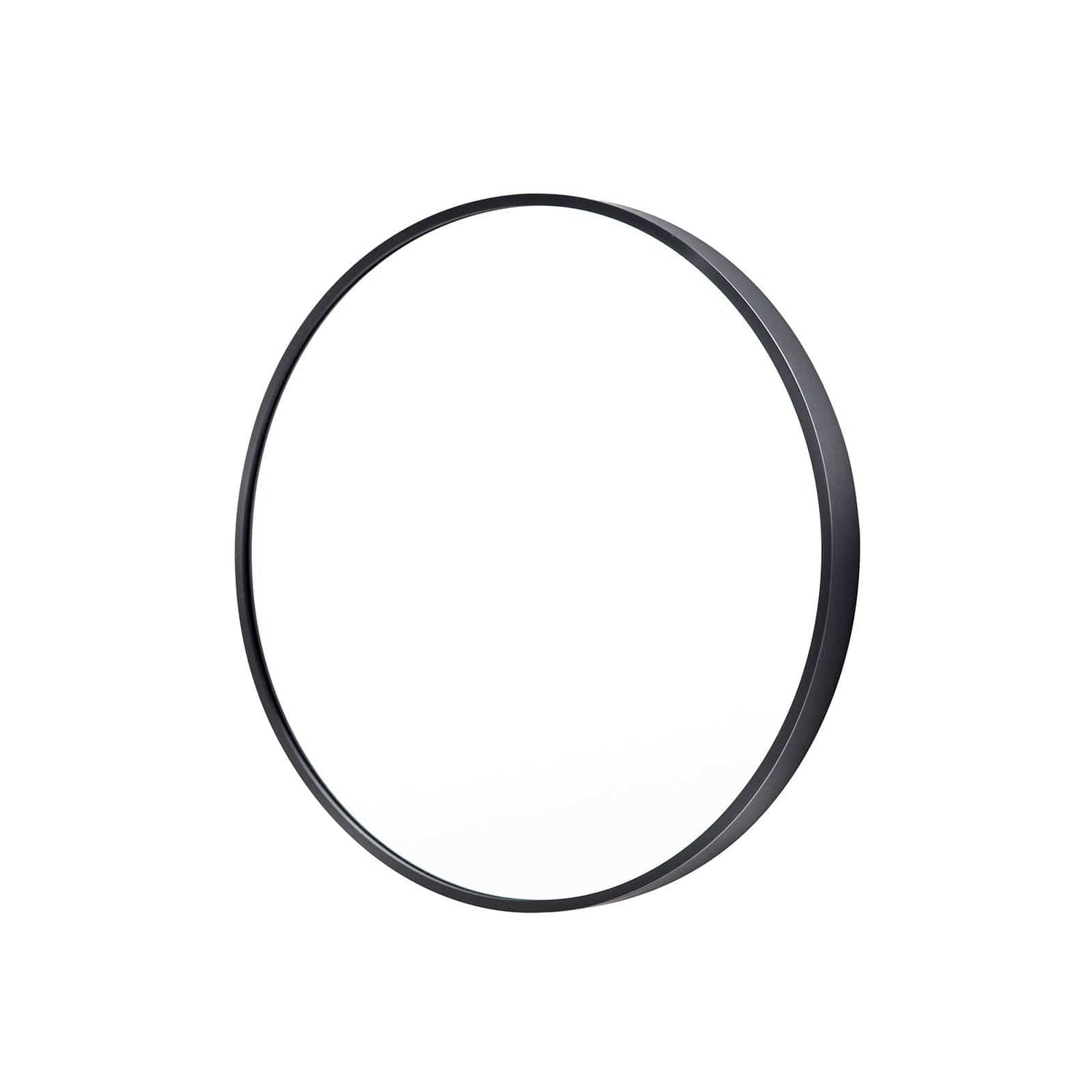 La Bella Round Bathroom Wall Mirror Black |  V274-FT-BM-ALUR-BK50
