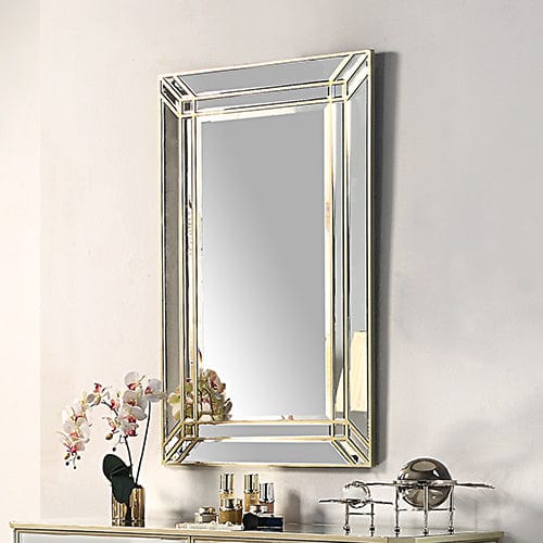 Southern Stylers Mayumi Rectangular Wall Mirror  V43-MRR-ANTQ