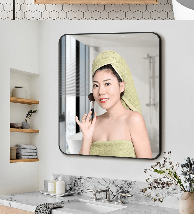 Eliza Black Rectangular Mirror 80cm x 100cm