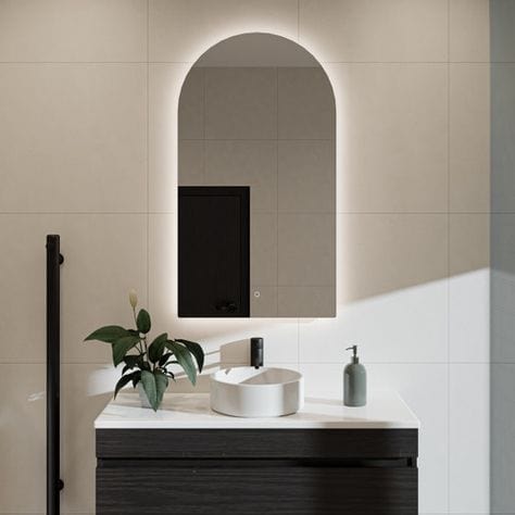 Thermogroup Ablaze Premium Arch Shape Back-lit Mirror AS500C AS500W