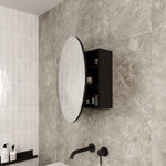 Thermogroup Ablaze Round Mirror Cabinet CR6060B CR6060W