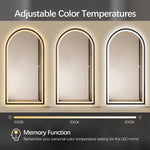 Adelaide Full Length Arch LED Mirror 180cm x 80cm