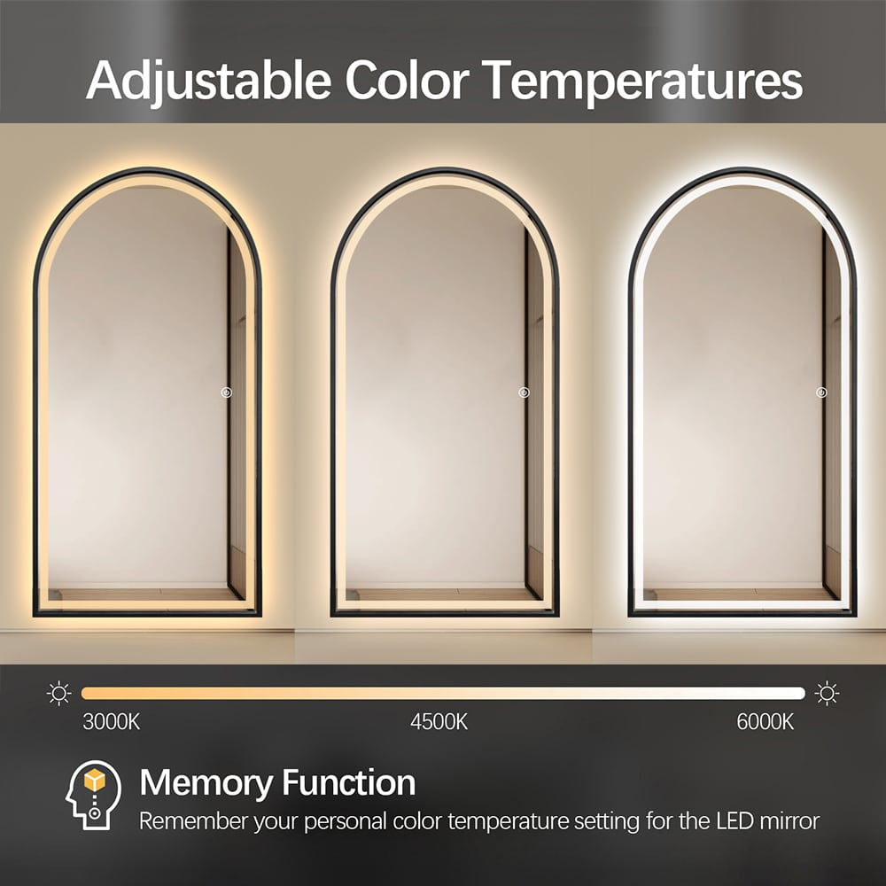 Adelaide Full Length Arch LED Mirror 180cm x 80cm