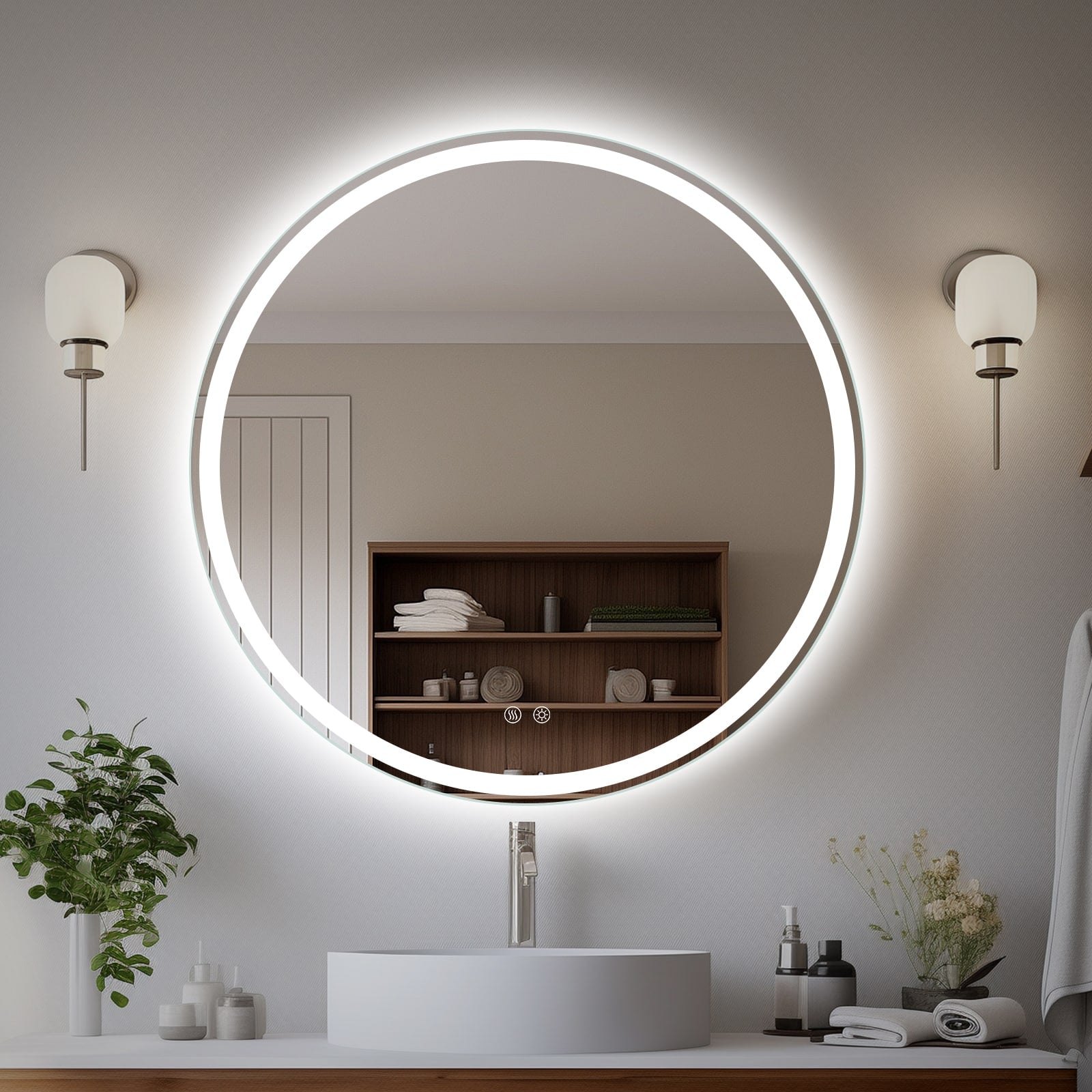 Arabella Round LED Mirror
