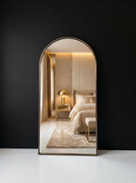 Harper Patina Gold Arch Wall Mirror Vintage