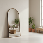 Harper Patina Gold Arch Wall Mirror Vintage