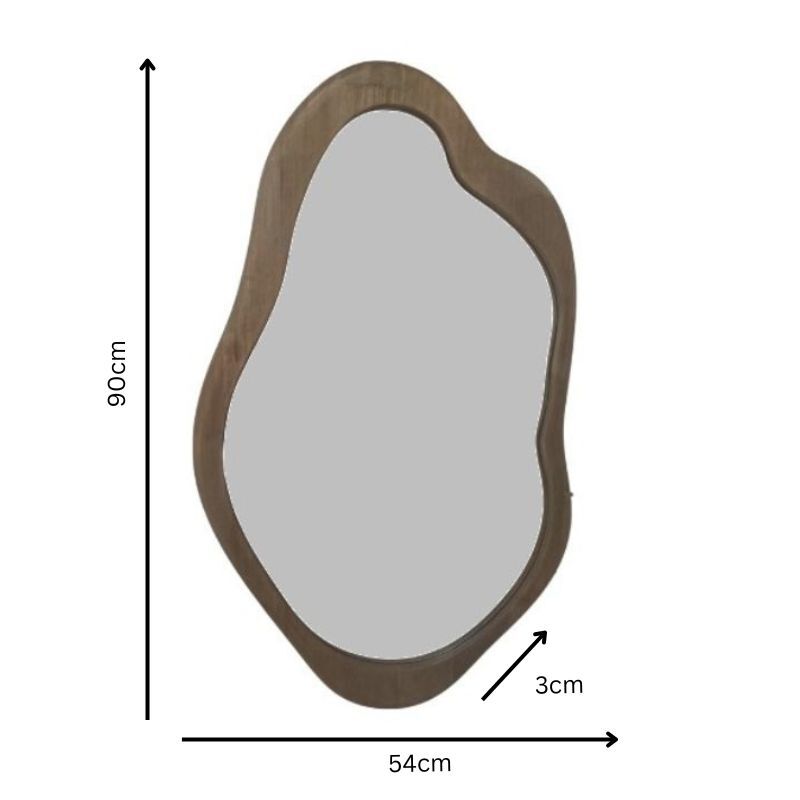 Arden Organic Wood Wall Mirror 54cm x 90cm