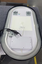 Marley Oval LED Bathroom Frosted Edge Mirror