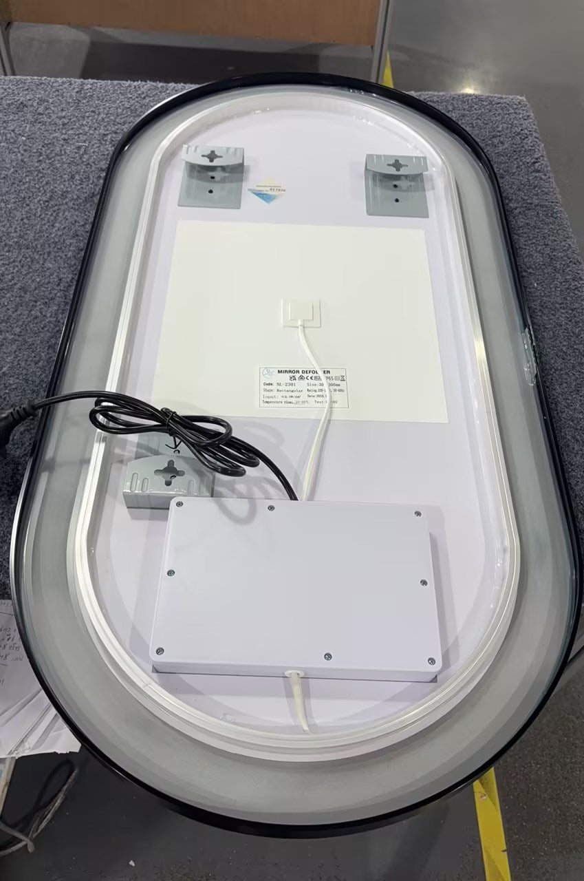 Marley Oval LED Bathroom Frosted Edge Mirror