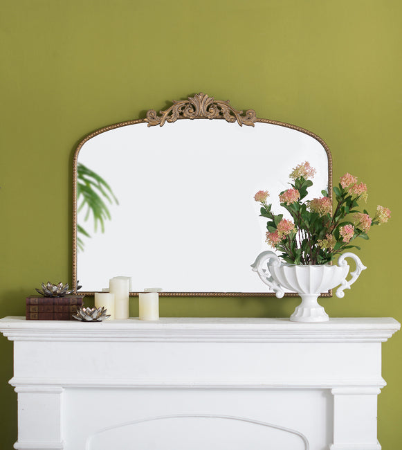 Tilly Baroque Ornate Arch Gold Mirror 101x79cm