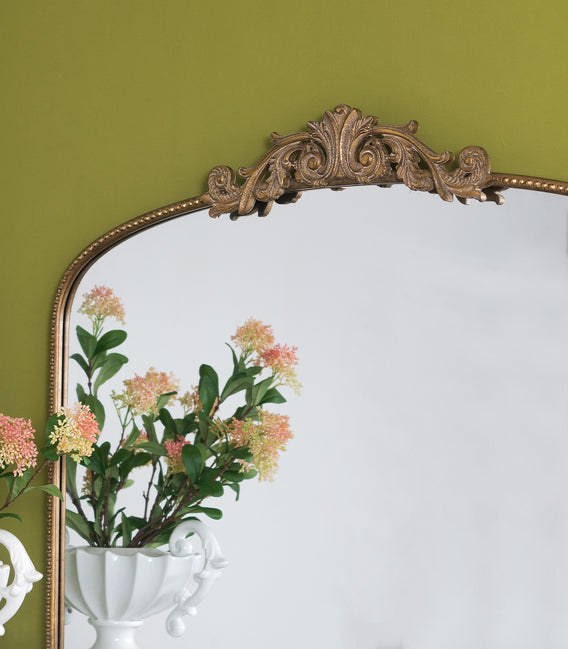 Tilly Baroque Ornate Arch Gold Mirror 101x79cm