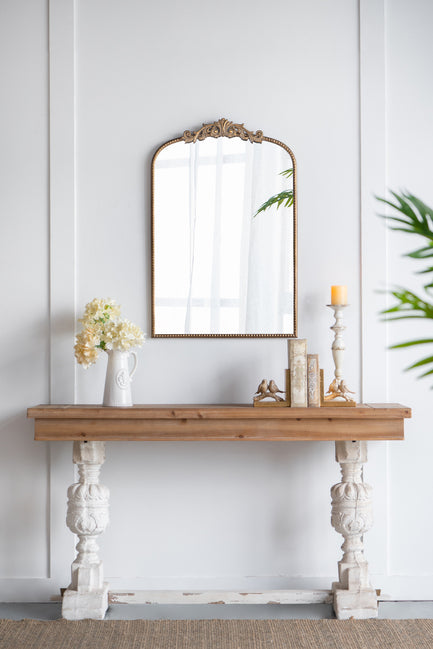 Tilly Baroque Ornate Arch Gold Mirror 61cm x 91.4cm