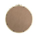 Leila Rococo Round Ornate Gold Mirror