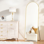 Rosie Rose Gold Arch Freestanding mirror 40cm x 150cm