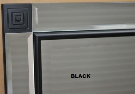 Kael Wall Mirror Black Modern Minimalist