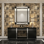 Kael Wall Mirror Black Modern Minimalist