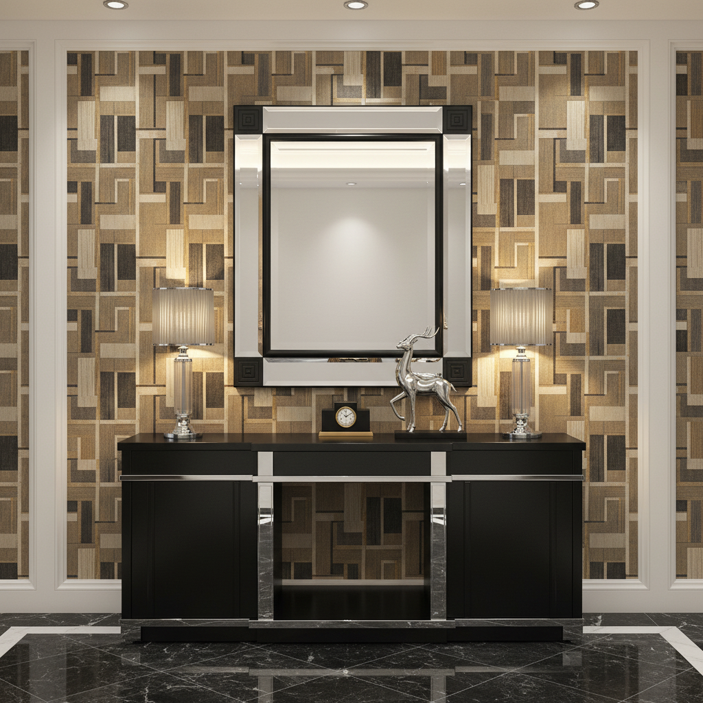 Kael Wall Mirror Black Modern Minimalist