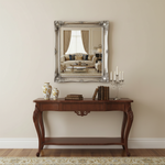 Valencia Ornate Mirror Antique Silver