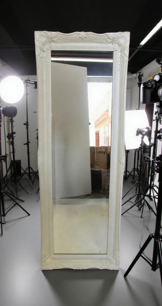 Valencia Ornate Mirror White
