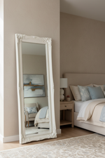 Valencia Ornate Mirror White