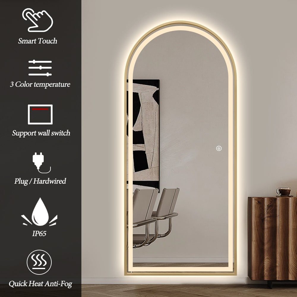 Adelaide Full Length Arched LED Mirror 180cm x 80cm