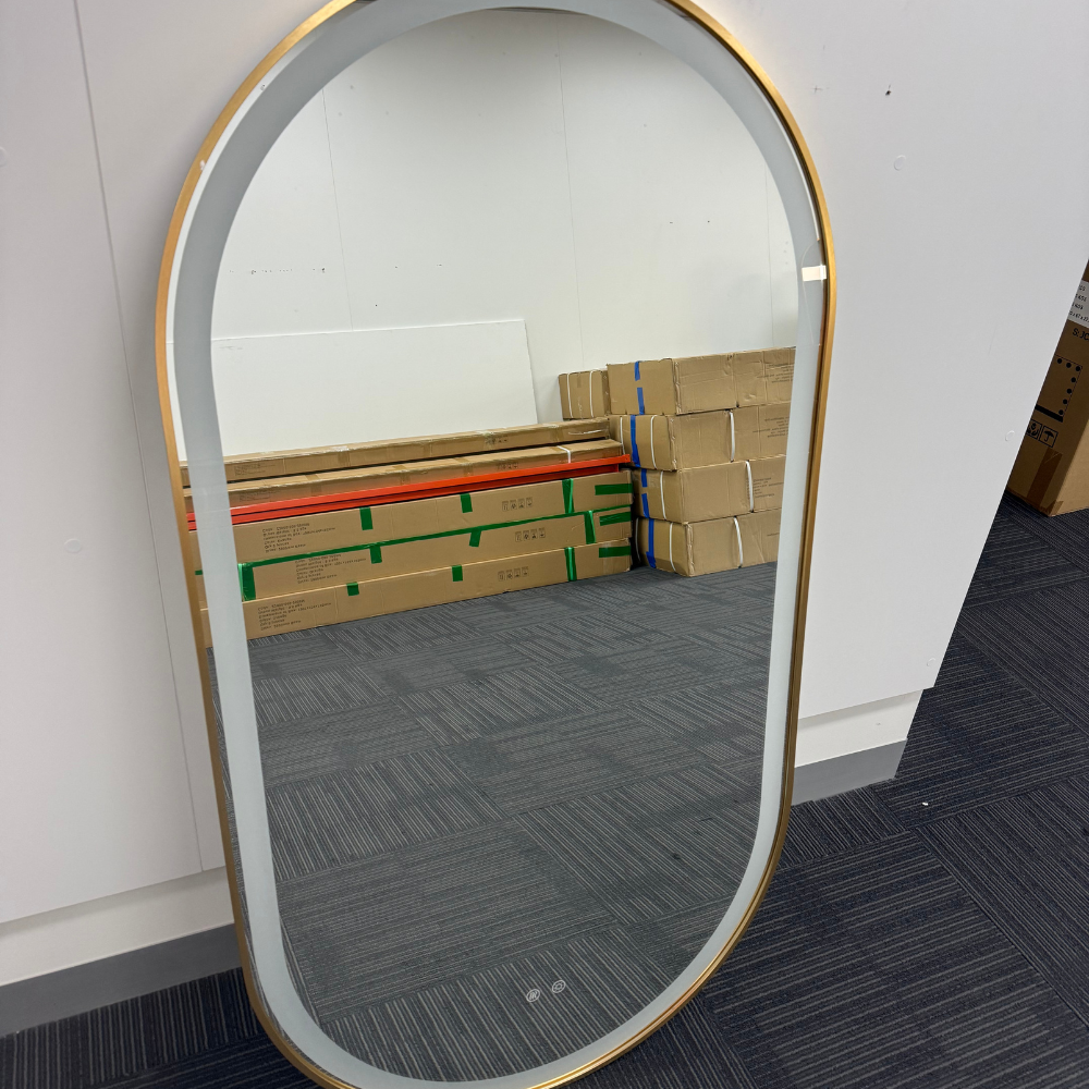 Marley Oval LED Bathroom Frosted Edge Mirror