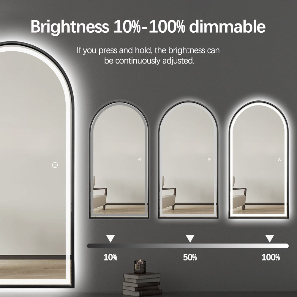 Adelaide Full Length Arch LED Mirror 180cm x 80cm