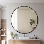 Harriet Modern Round Wall Mirror 100cm