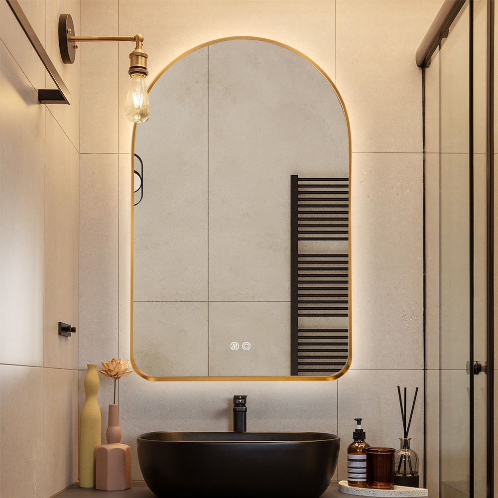 Ada Arched LED Wall Mirror 90cm x 50cm