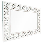 Savoy Braid-Frame Wall Mirror White 60cm x 85cm
